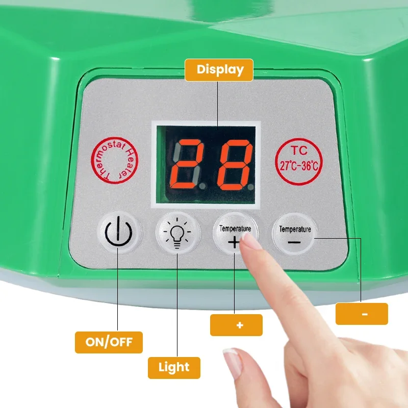 Pet Poultry Intelligent Heating Lamp Thermostatic Temperature Heater Controller Animal Warm Light Poultry Brooding Incubator