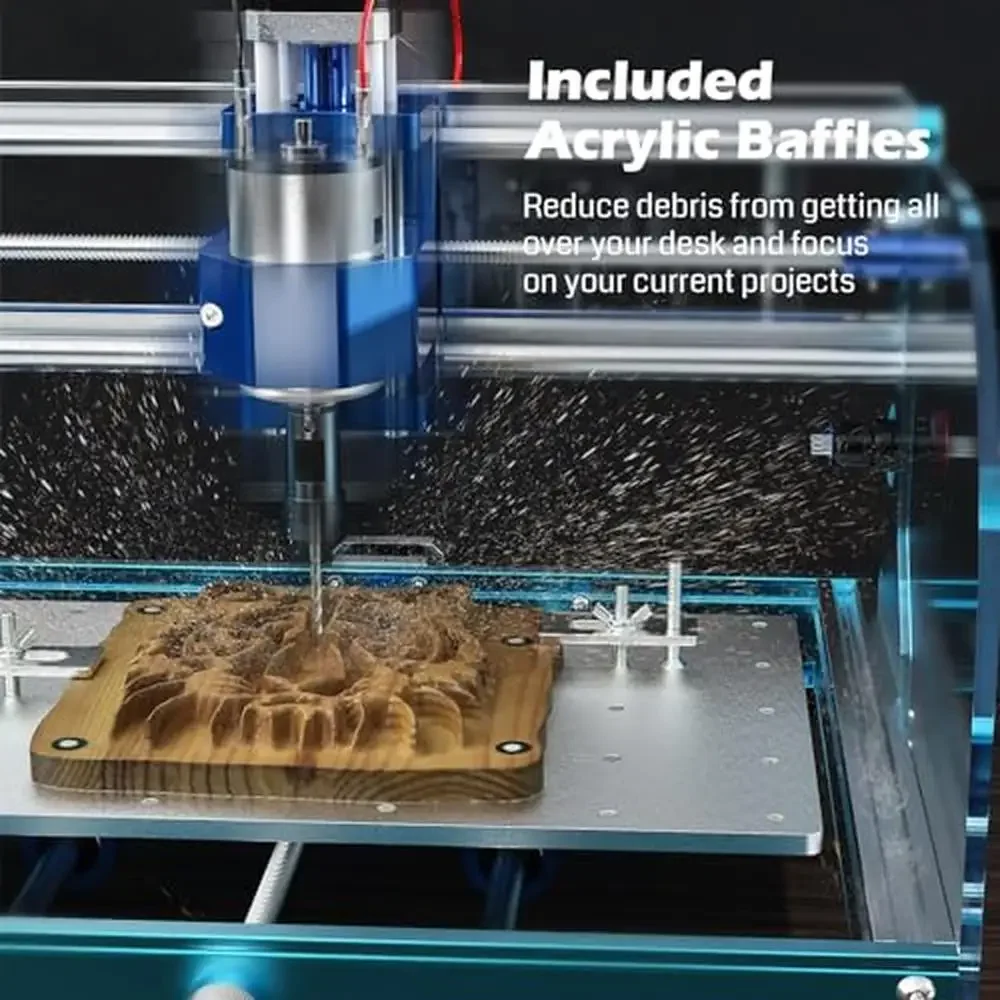 CNC 라우터 키트 조각기 목재 기계 겐미츠, 이상적인 초보자 리미트 스위치, E-스톱 Z-프로브 액세서리 알루미늄, 3018-PROVER V2