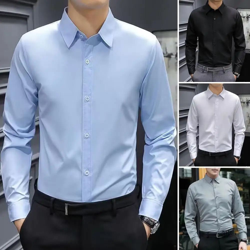 

﻿ 3XL Деловая повседневная мужская рубашка с коротким рукавом Офисная одежда против морщин Легкие в уходе рубашки Мужские рубашки с коротким рукавом Slim Fit Мягкие уютные