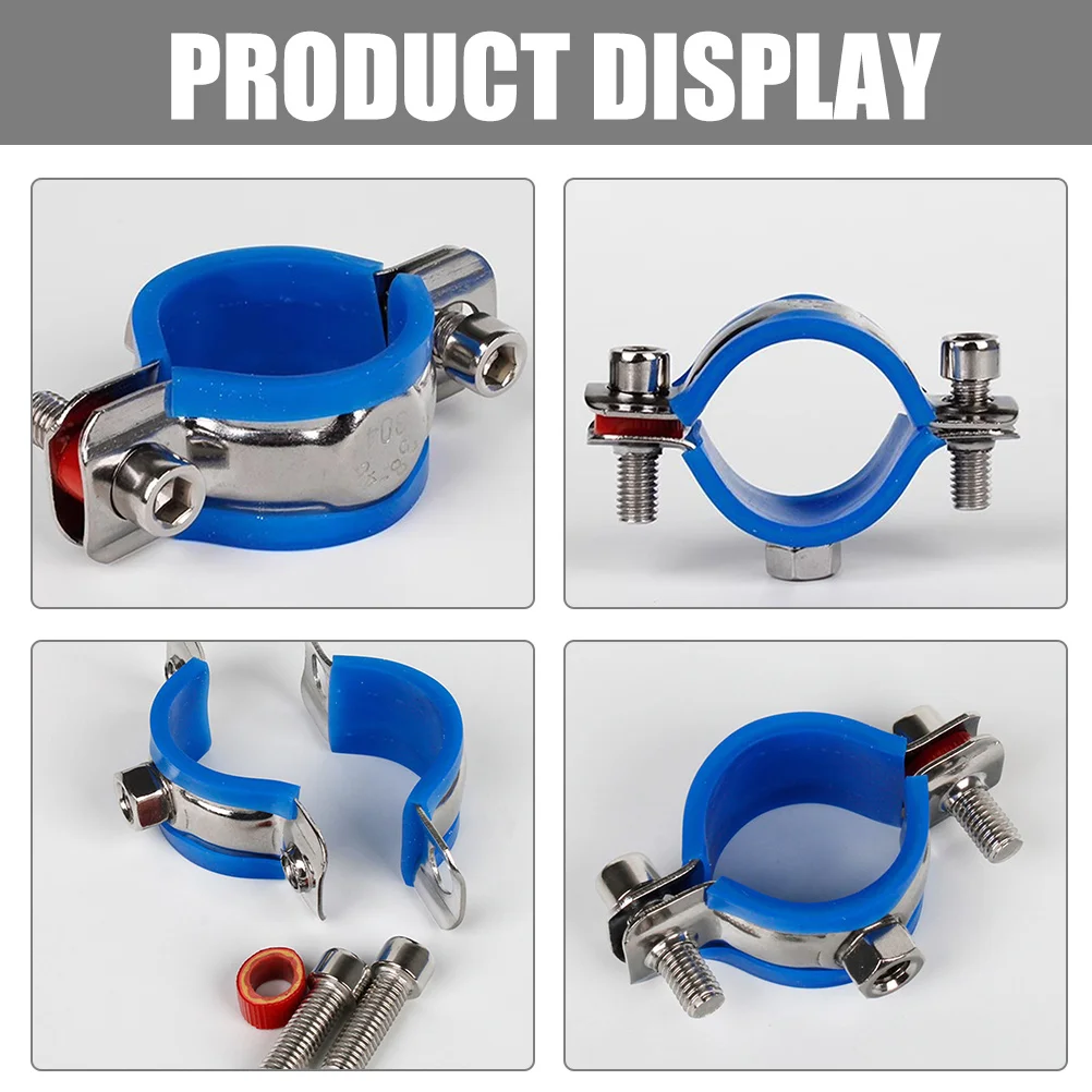 2 Pcs Office Chair Protector Saver Kit Accessories Stopper Fix Sinking Tool with Cushion Stainless Steel Pipe Clamp Replacement