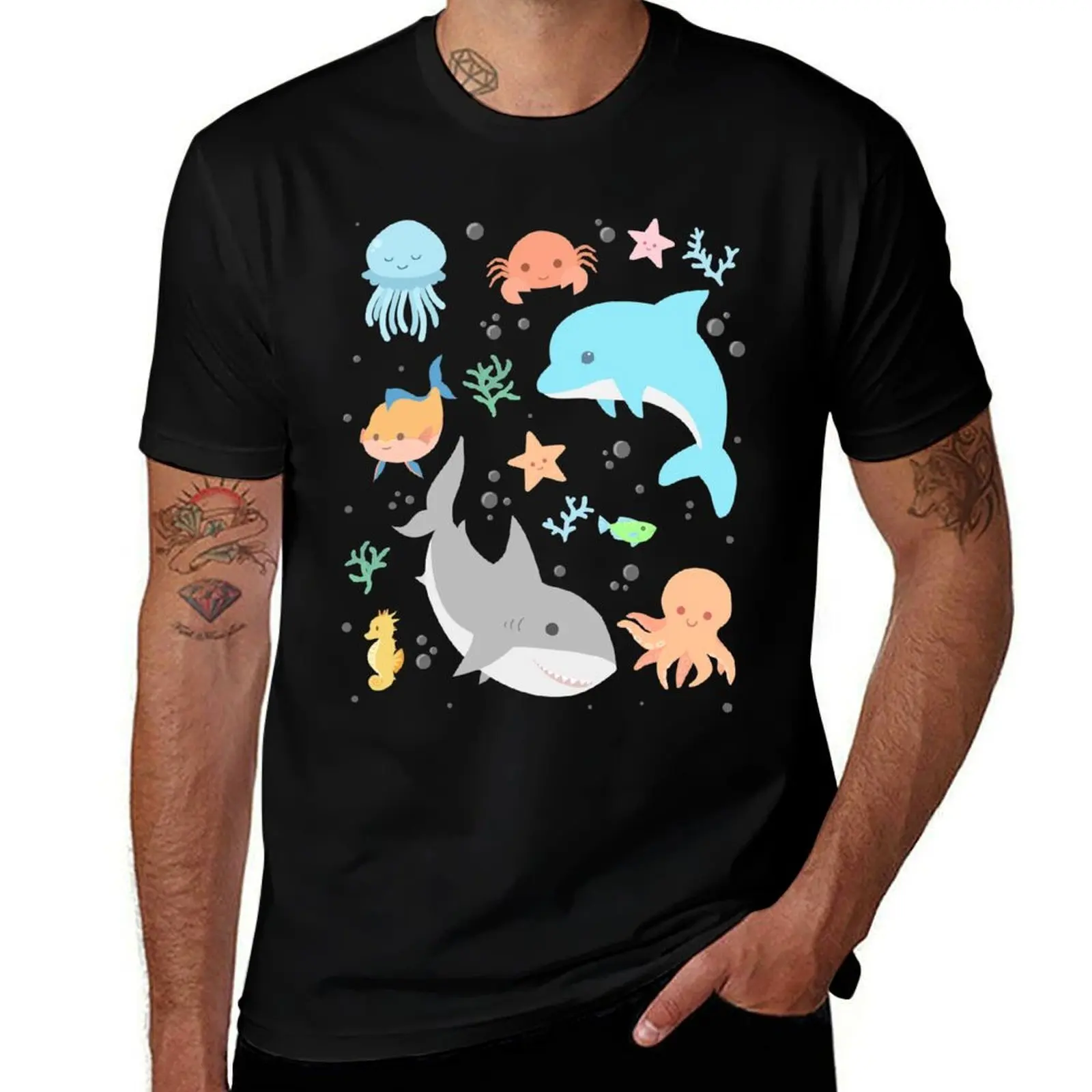 Creatures of the Sea T-Shirt Quick Dry Travel T-Shirt