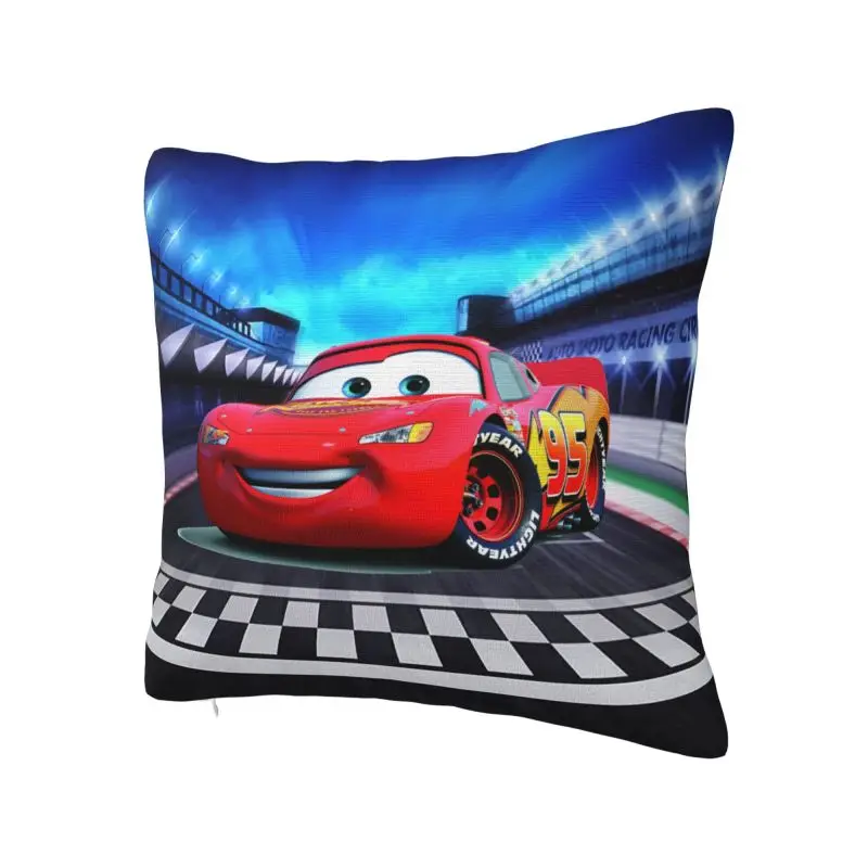 Cartoon Pixar Cars Throw Pillow Case 45*45cm Sofa Cushion Cover Soft Polyester Pillowcase Double-sided Printing