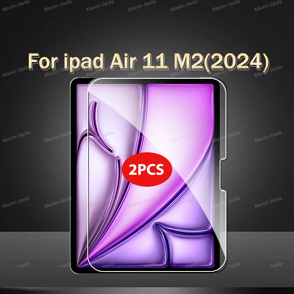 2 stuks gehard glas screenprotector voor iPad Pro Air 13 11 2024 M4 M2 Air 5 4 Pro 12.9 11 M3 M5 2025 2026 folie