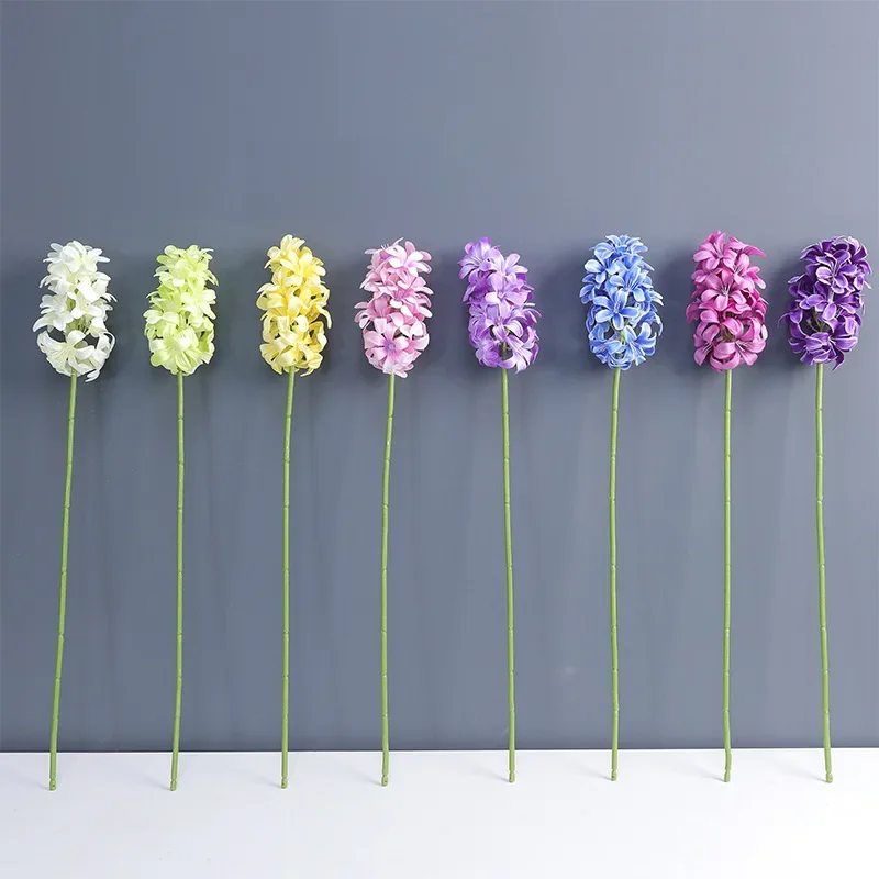 10Pc Artificial Hyacinth Silk Flower DIY Wedding Hall Road Guide Flower Arrangement Fake Delphinium Flowers Home Room Decoration