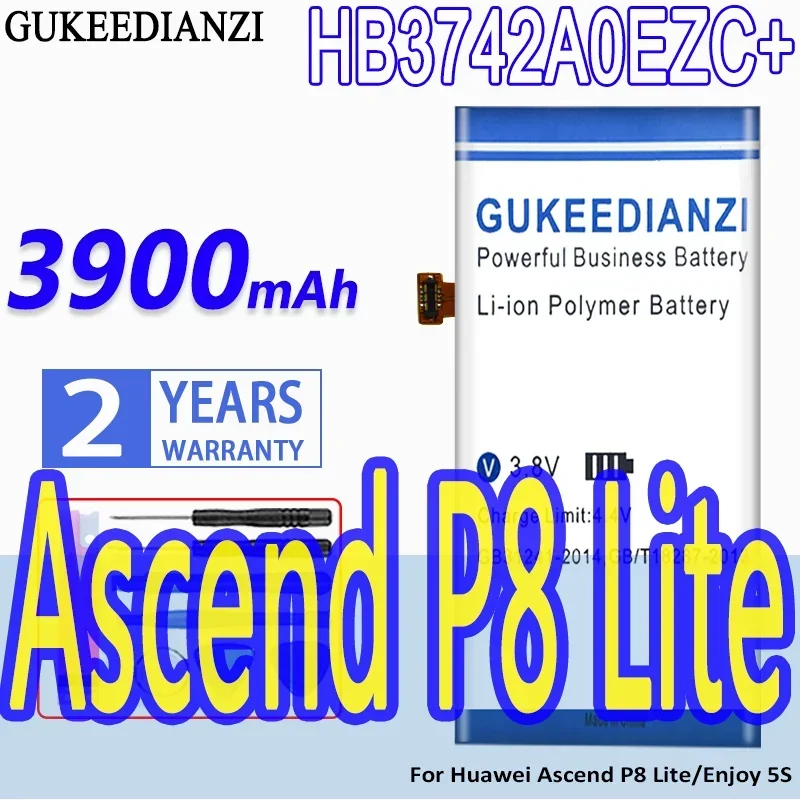 

Аккумулятор GUKEEDIANZI HB3742A0EZC 3900 мАч + для Huawei Ascend P8 Lite P8Lite / Enjoy 5S L22 L23 L01 L03 L13 ALE-L21 ALE-L23 ALE-L02