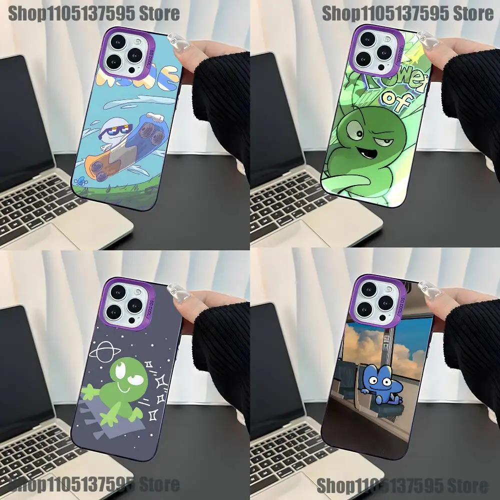 

Bfdi Battle For Dream Island Phone Case For iPhone 17,16,15,14,13,12,11,Mini,Pro,E,SE4,XS,MAX Purple Candy Matte Cover