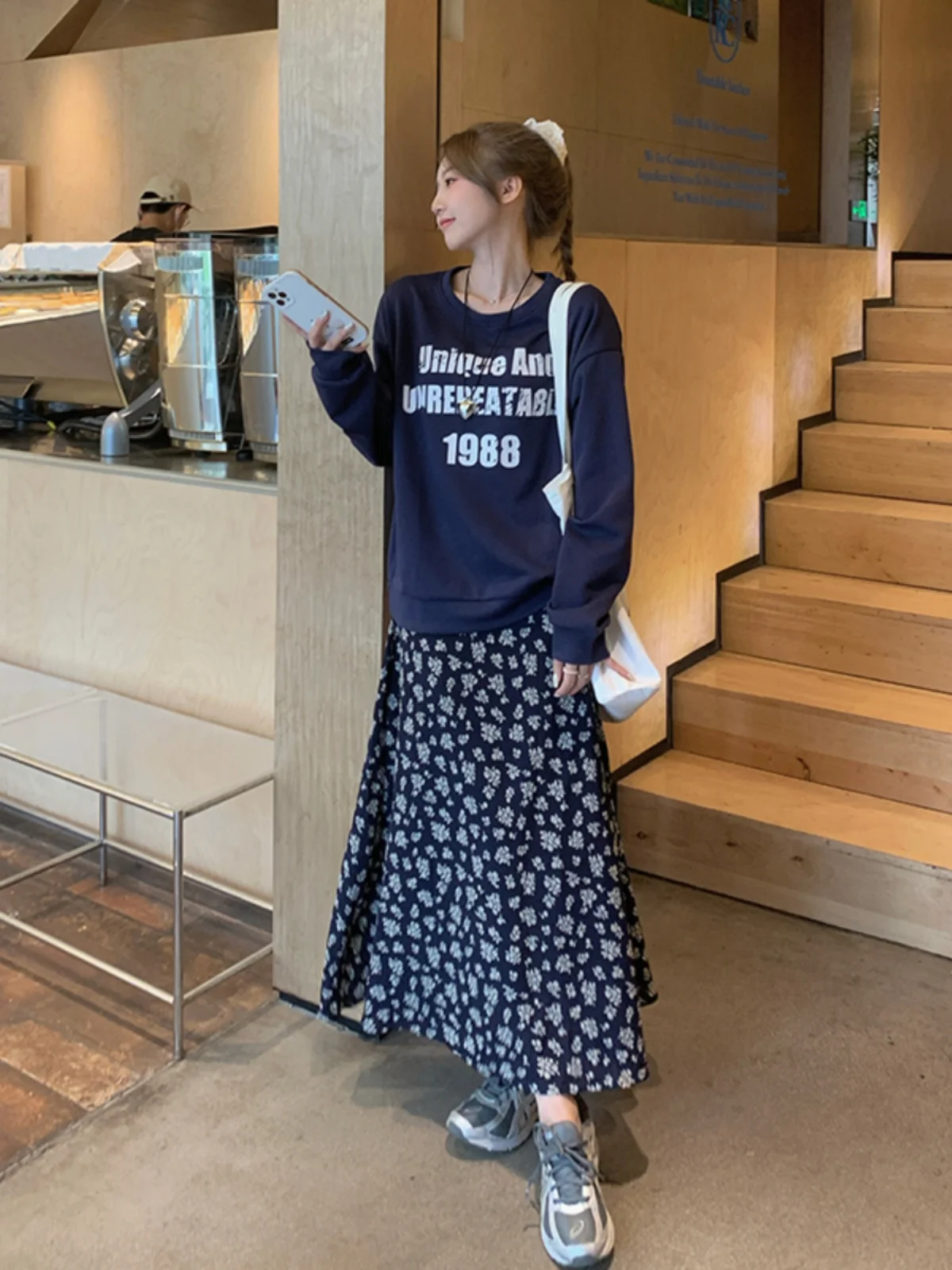 

plus Size Women's Lazy Sle Long Sve Letter Print Sweatirt Casual Dr Two Piece Set Autumn New Floral Print Dr