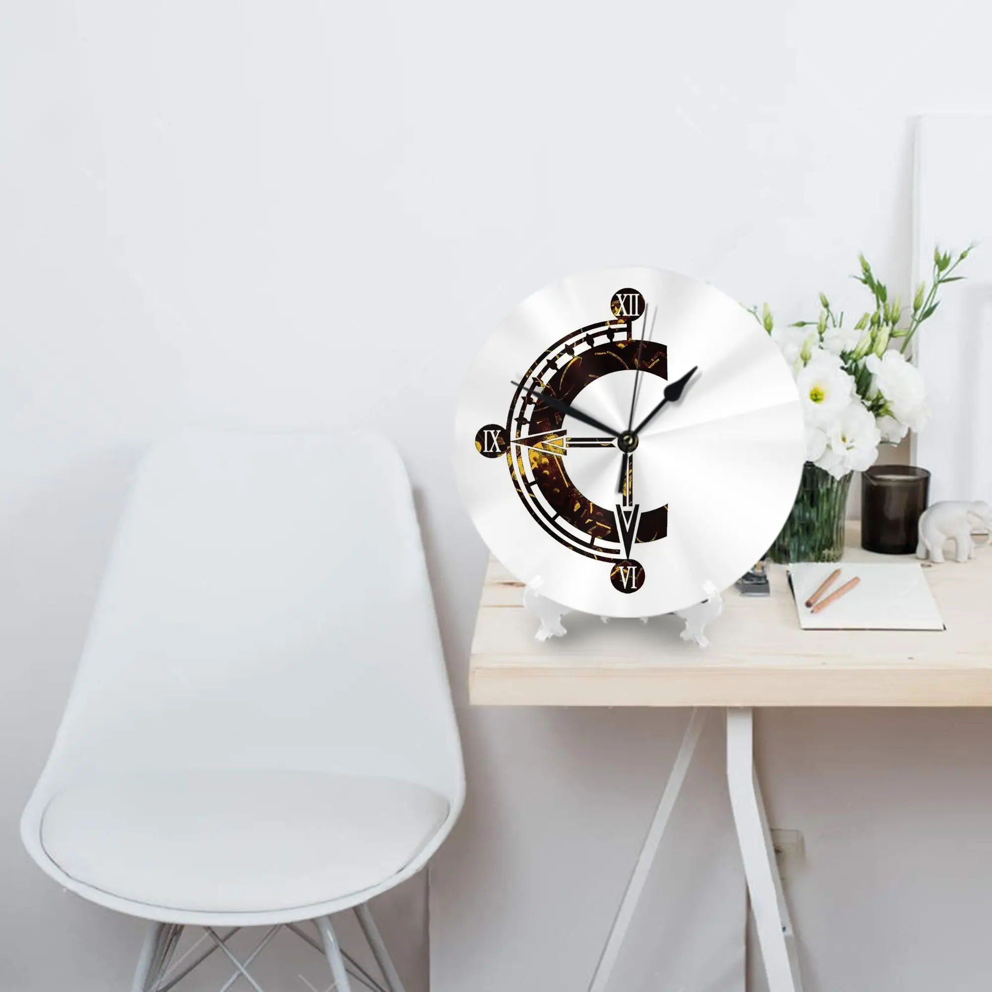 Chrono Trigger logo Wall Clock Room Decoration Silent Round Clock for Bedroom Living Kitchen Home