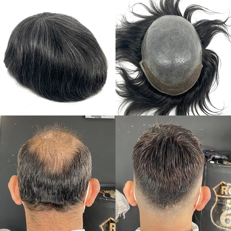 

Factory Supplies Omini Lace Wig Natural Men Wigs Human Hair Men Wigs Toupee