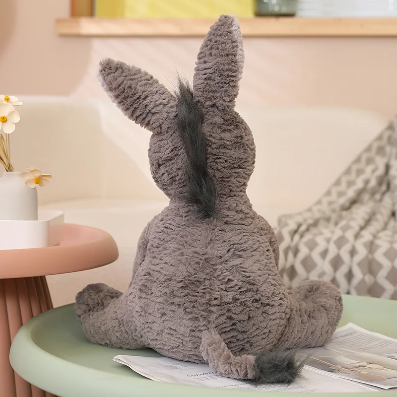 23/40/60CM śliczne Burro Peluche zabawki śliczne siwe pluszowe lalki pluszowe miękkie zwierzęta dekoracje do pokoju