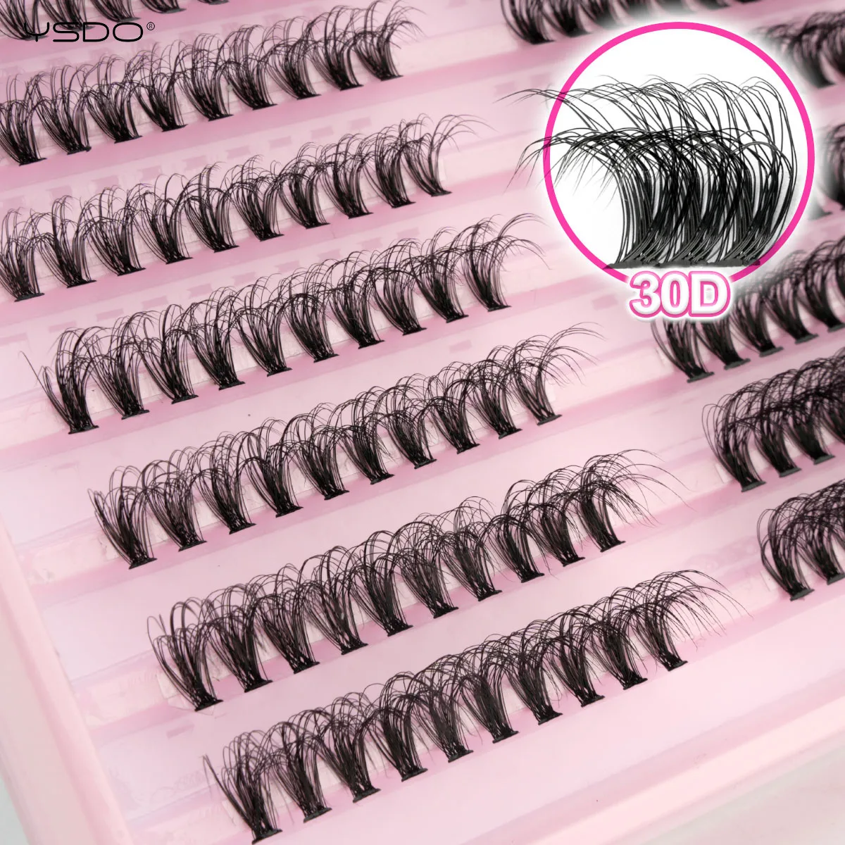 YSDO 200/300 Bundles Eyelash Extension Fluffy Volume Mink Lashes Individual Makeup Tools Cilia Thick False Eyelashes Cluster