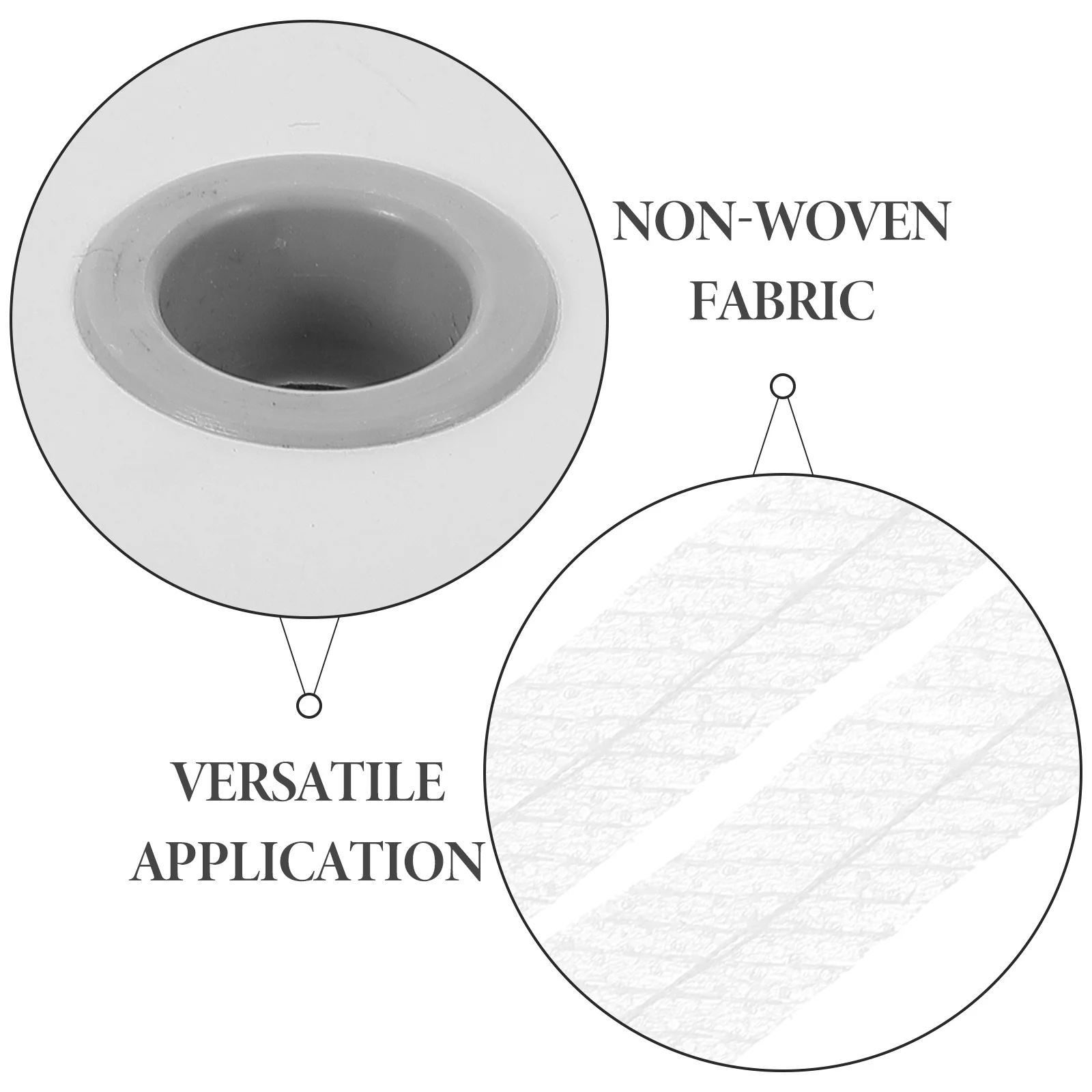 

1 Roll Non-Woven Lining Fabric White Stretch Fusible Interfacing Strip For Sewing Clothing Home Decor Durable Heat Bonded Lining