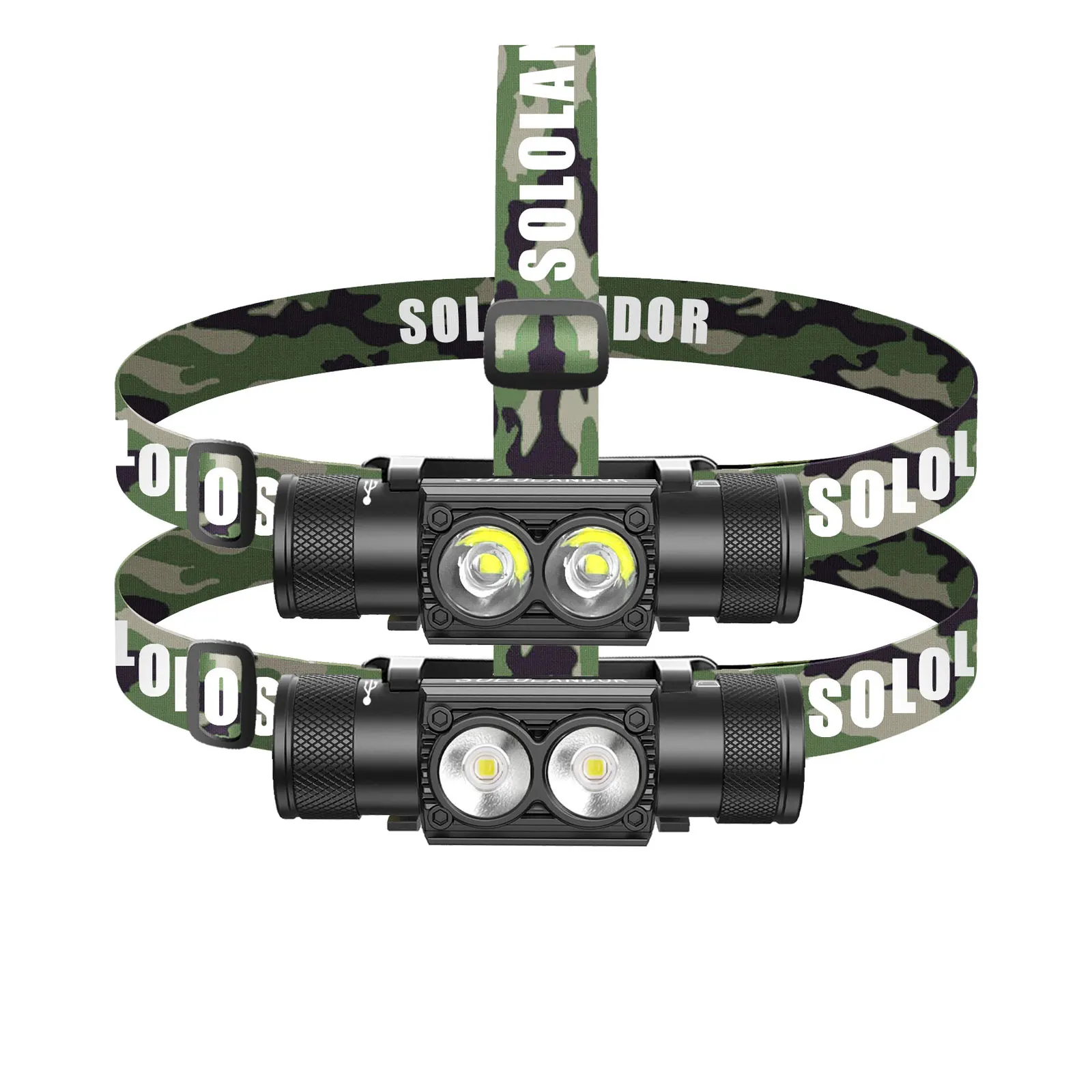 

Налобный фонарь LED для улицы с памятью, питание от аккумулятора 18650, USB-C, индикатор заряда, для рыбалки