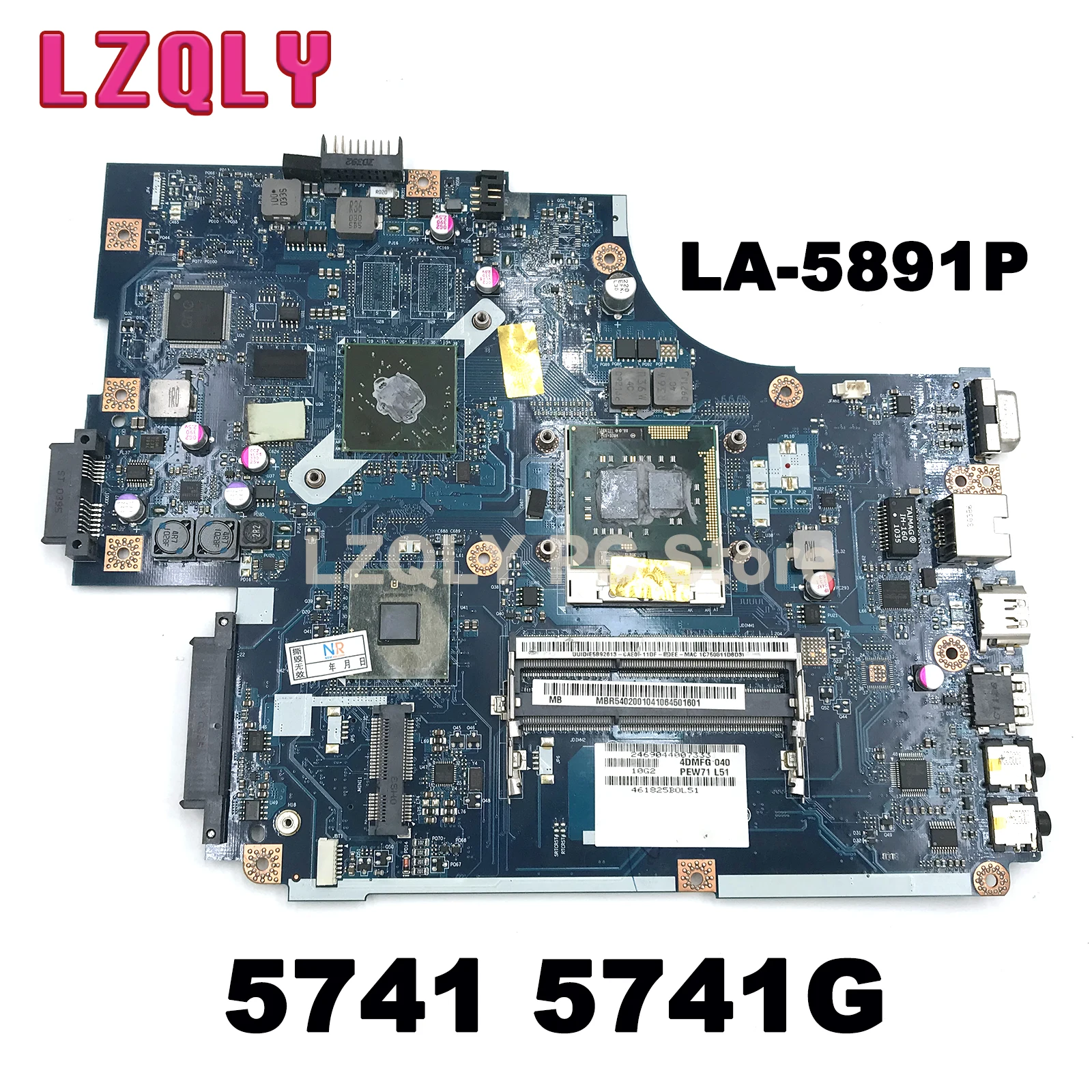 

For Acer Aspire 5741 5741G NEW70 LA-5891P MBWJR02001 MBR5402001 MBWJM02001 MBTVK02001Laptop Motherboard DDR3