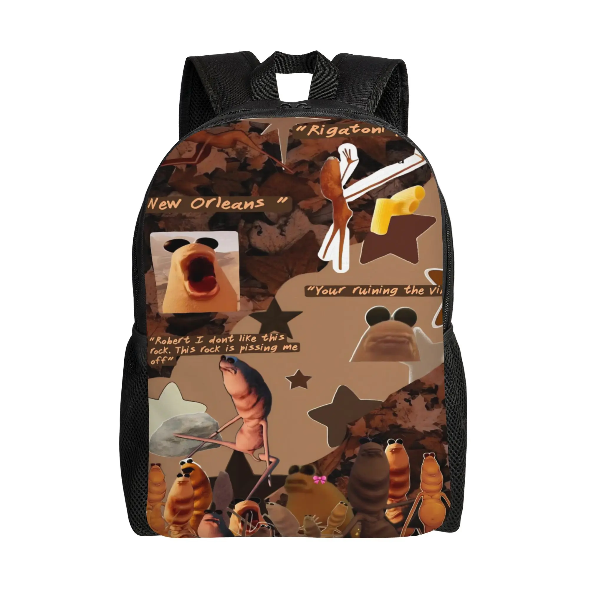 

Marcus The Worm Funny Meme Backpack for Men Women Teenage High School Business Daypack Laptop Shoulder Bag Gift