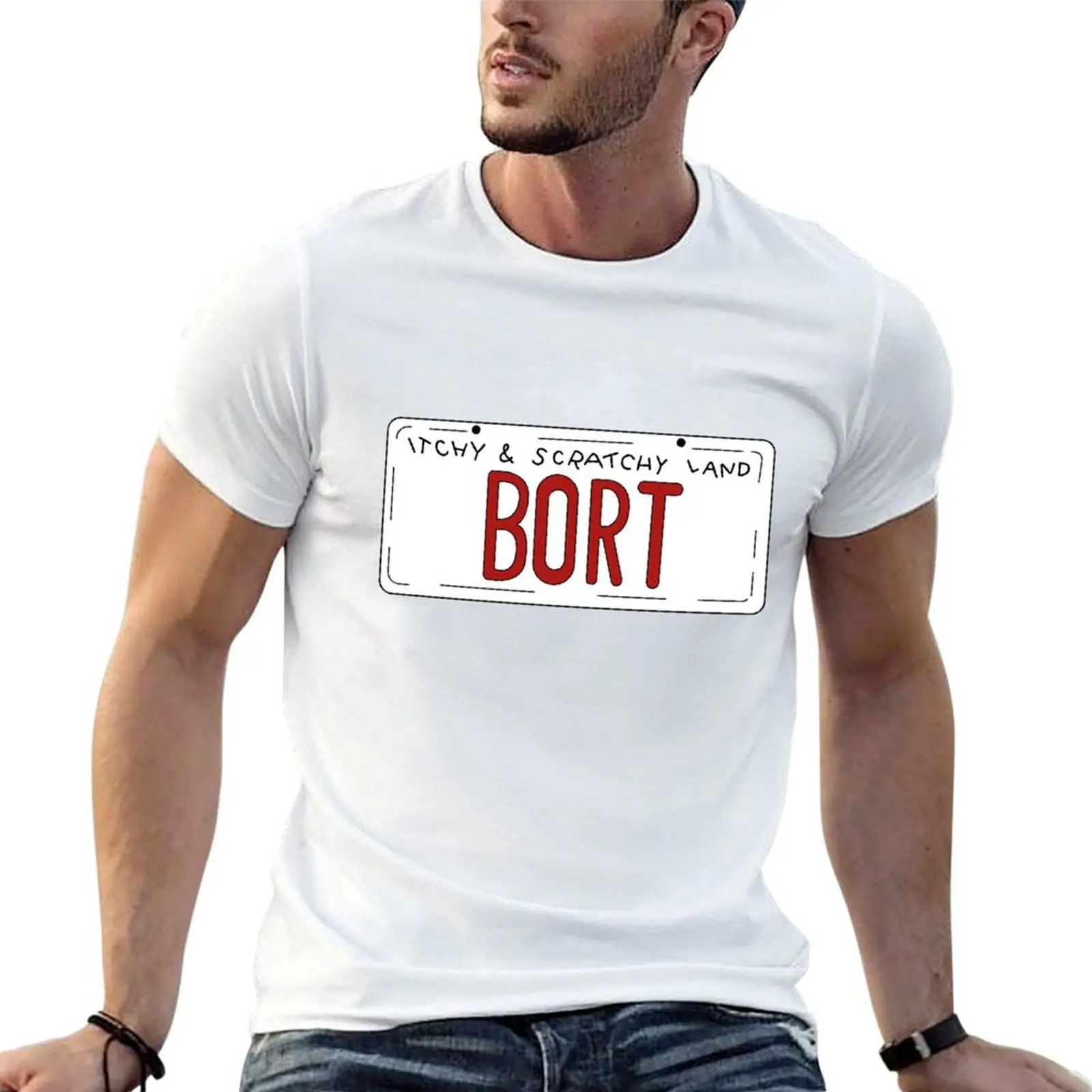 Bort License Plates VigFanStore T-Shirt Man t-shirt oversizeds clothes for men