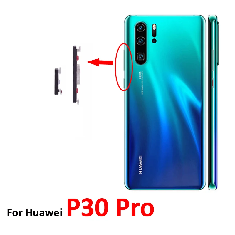 For Huawei P30 Phone New Power Volume Button On OFF Control Switch Keys For Huawei P30 Pro Parts