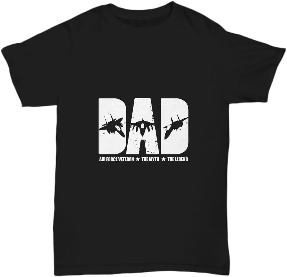 Dad Tshirt Air Force Veteran Legend Fathers Day Birthday Tee UnigueGifts