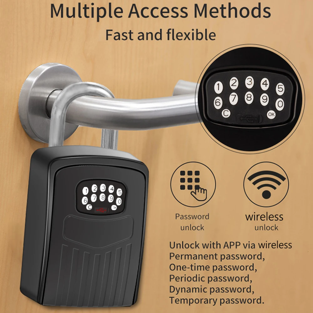 Смарт-замок для дома, настенный Сейф для дома, погодозащищенный, для строительных площадок, жилых помещений
