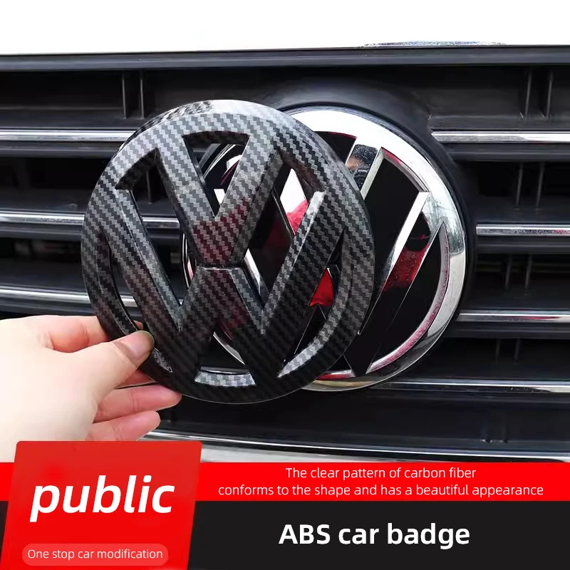 Car Front Radiator Grille Badge Cover Rear Trunk Lid Sticker For VW GTI Polo Golf Passat Tiguan Arteon Touareg Taigo Caddy Jetta