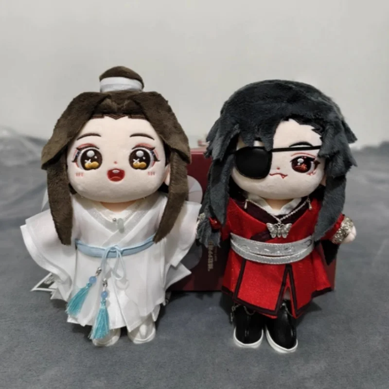 

20cm Tian Guan Blessing Anime Series Xie Lian Hua Cheng Sanlang Cotton Doll Dress Up Toy Plush Doll Character Play Holiday Gift