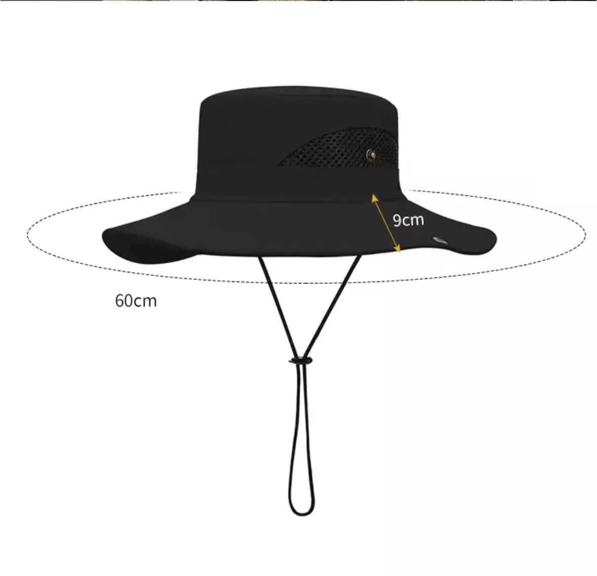 Outdoor Quick-Drying Wide-Brimmed Net Ventilated Fishing Hat for Men and Women, Same Style, Versatile and Durable, Multi-Functio 2