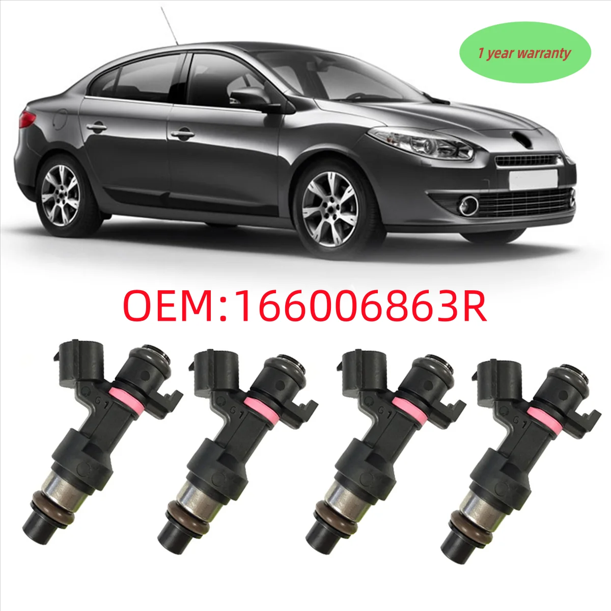 4pcs H106845 For- Renault Fluence 2.0 16V 16600-6863R 166006863R Fuel Injection Nozzle New High Quality car accessories