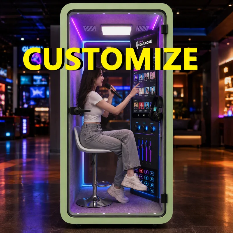 Custom Size Mobile Soundproof Work Pod Silent Cabin Phone Booth Easy Assembly For Small Home Office Private Quiet Work Space Use