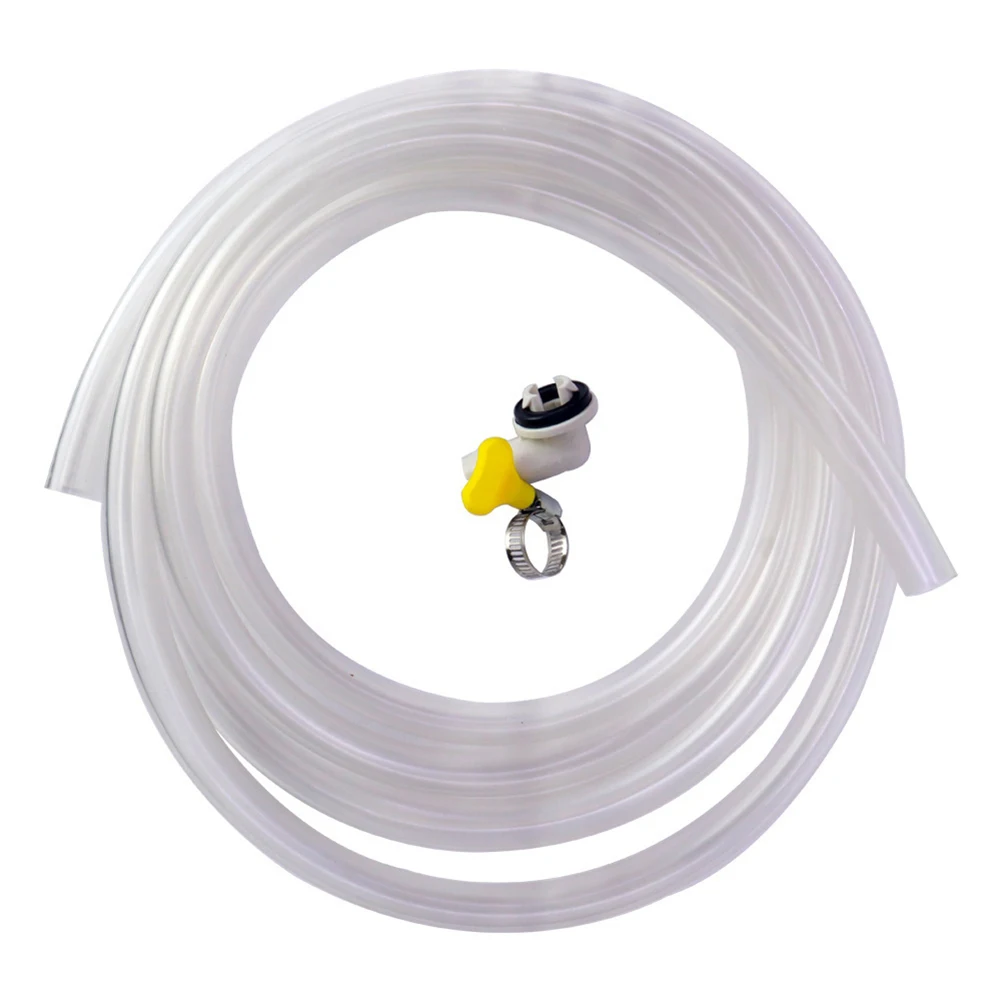 Air Conditioner Drain Hose 15mm Diameter Flexible Pipe with Connector and Clamp for Window and Split AC Units 9 8ft Length