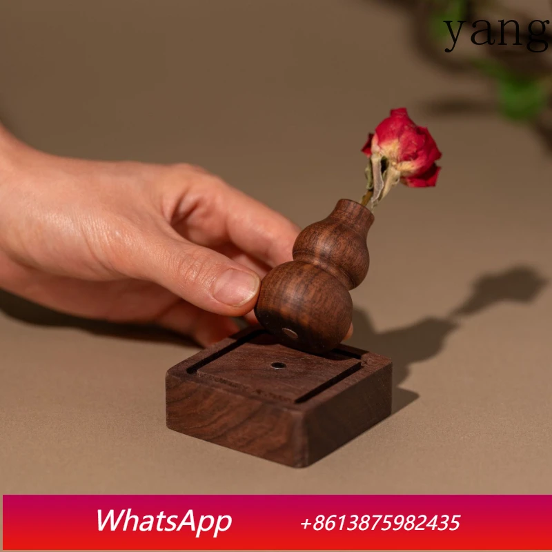 

LTT small gift diffused wood gourd car home ornament flower arrangement