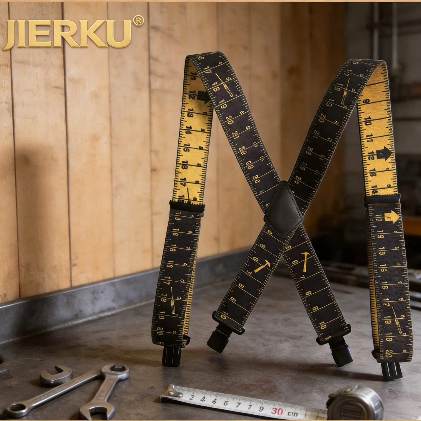 大人用ヴィンテージサスペンダー-メンズブレース-エクストラワイド5cm-アウトドアストラップ-レイブブレテル-4クリップ付き-5セット-120cm-リガス・ティランテス
