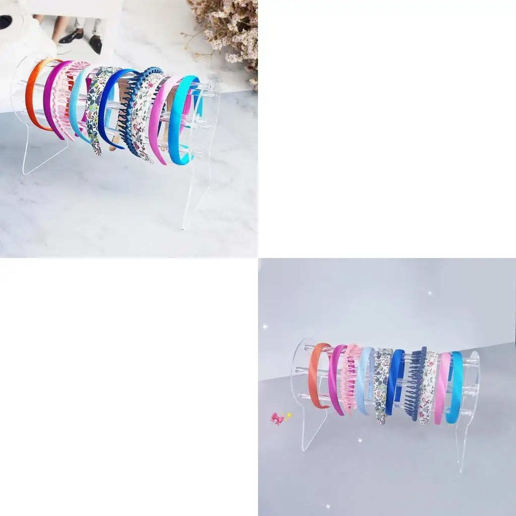 

Clear Acrylic Headband Holder Multi Purpose Headband Holder Dispaly Rack With Large Capacity For Accessories