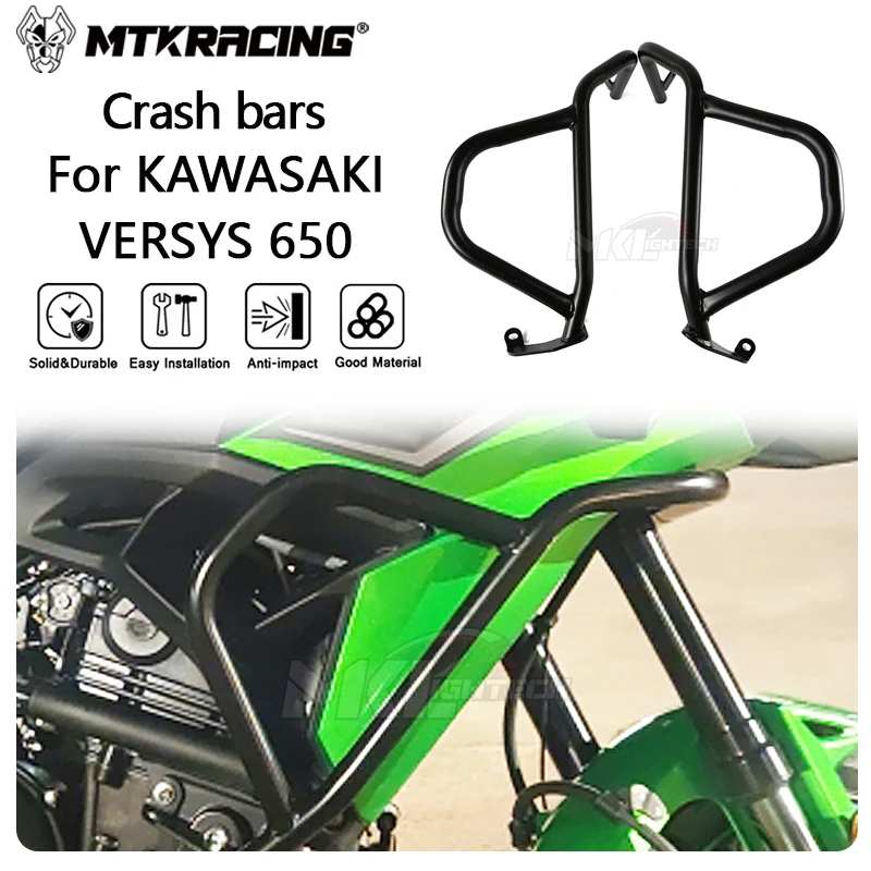 

Противоударные балки MTKRACING для KAWASAKI VERSYS-650 2022-2024, комплект защитных полос для защиты двигателя Versys 650