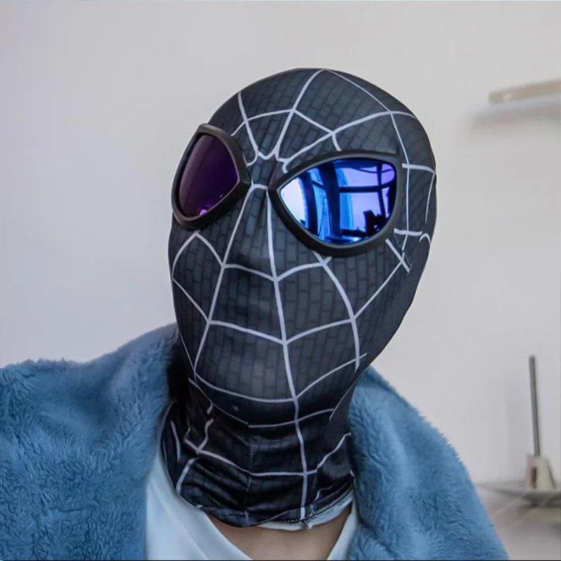 Maska Spidermana Superhero Miles Morales Peter Parker Spider Man Cosplay Maski Hełm Rekwizyty Kostium Halloween dla Mężczyzn Chłopców Dziewcząt