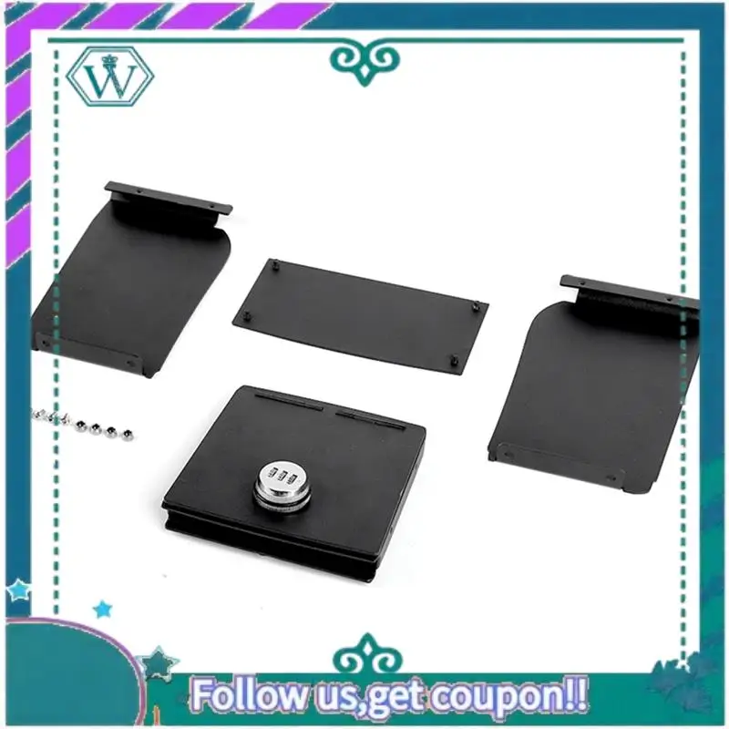 

AA92-Center Console Lock Safe Box For 2011-2017 Jeep Wrangler JK Armrest Vault Organizer Tray With 3 Digit Combo Password