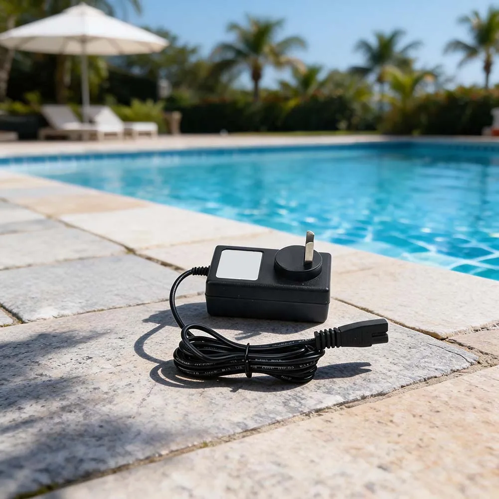 For Automated Cleaning 25.2V Pool Charger Pool Vacuum Charger Black Efficient Charging For Robotic Pool Cleaner