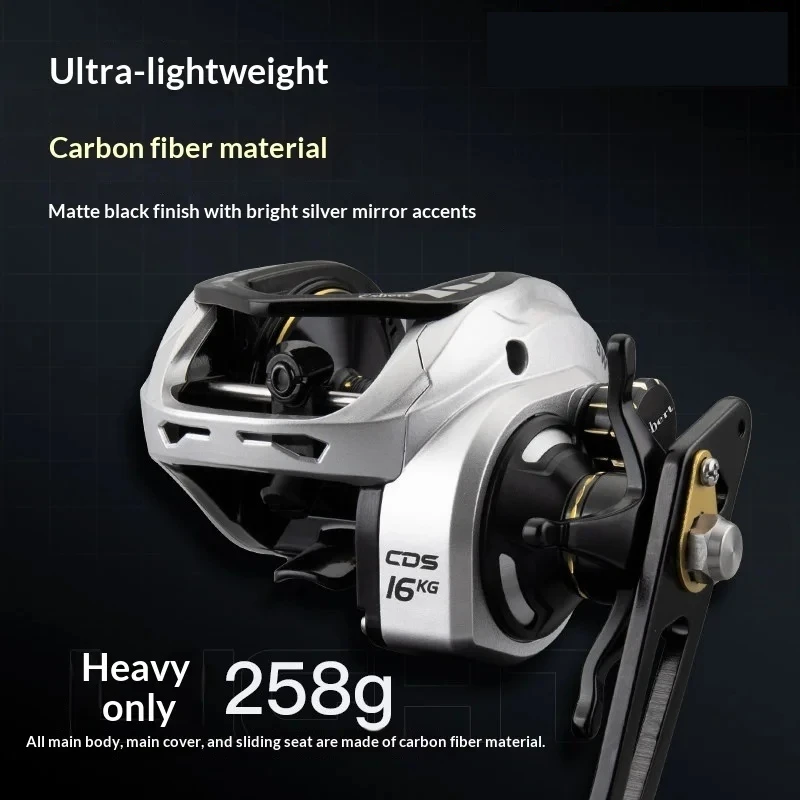 Exbert Baitcasting Reel Metal Deep Spool Saltwater Proof Long Casting 16Kg Drag Power Heavy Duty Big Game Saltwater Fishing
