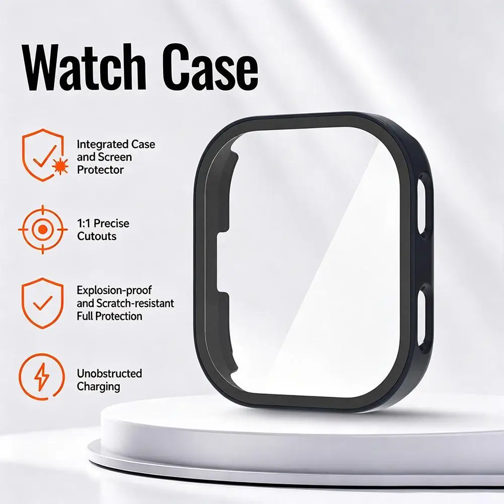 PC Case For Amazfit Bip Max Screen Protector Full Cover Hard Bumper Shell Scratch Resistant Watch Film