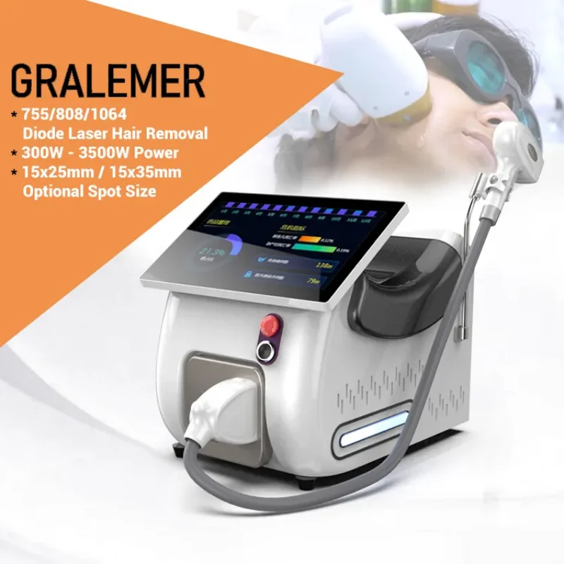 

Diode Laser SHR Hair Removal Machine Painless Permanent Depilation Ice Cooling Skin Rejuvenation Beauty Salon Equipment Home Use