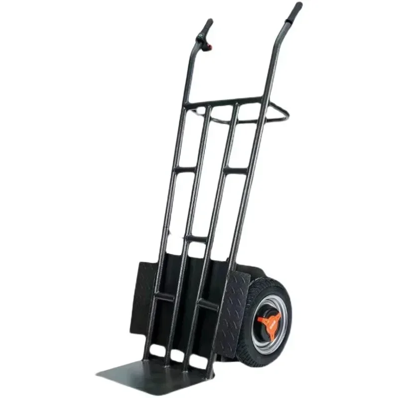 

Portable Electric Trolley Two-wheeled Truck Loading and Unloading Light Truck Construction Site Trolley Load-bearing 600KG