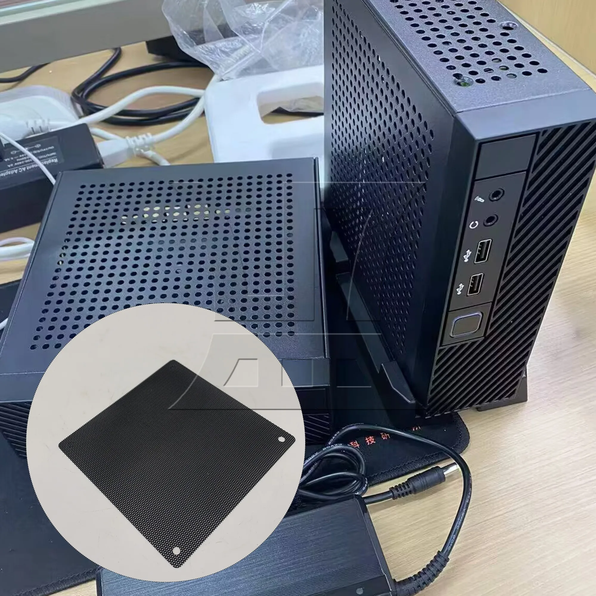 

1pc Plastic Pc Case Mesh Filter 120mm Black for Desktop Computer Servers