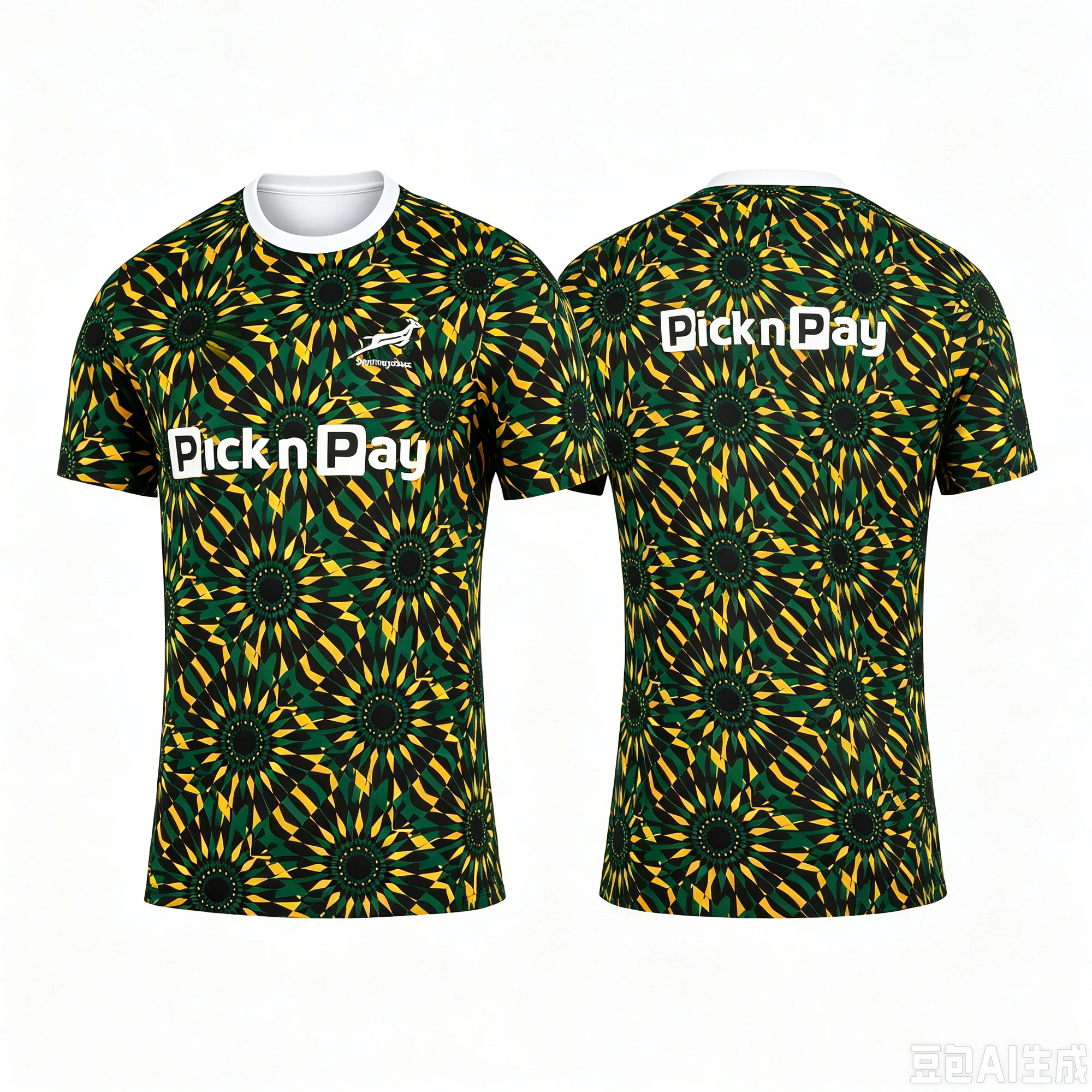 South Africa Springboks Rugby Jersey Sports Shirt Springbok National Team Fan Casual Training Top Rugby Uniform plus size