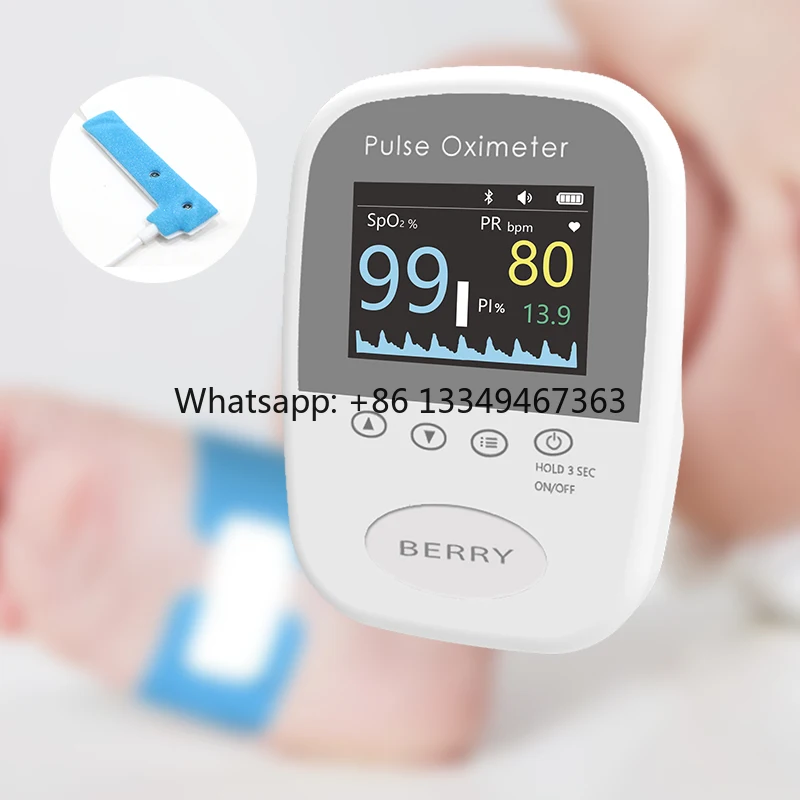 

Baby Portable Digital Pulse LCD Screen Electricity Powered Removable Battery Children's Oxygen CE