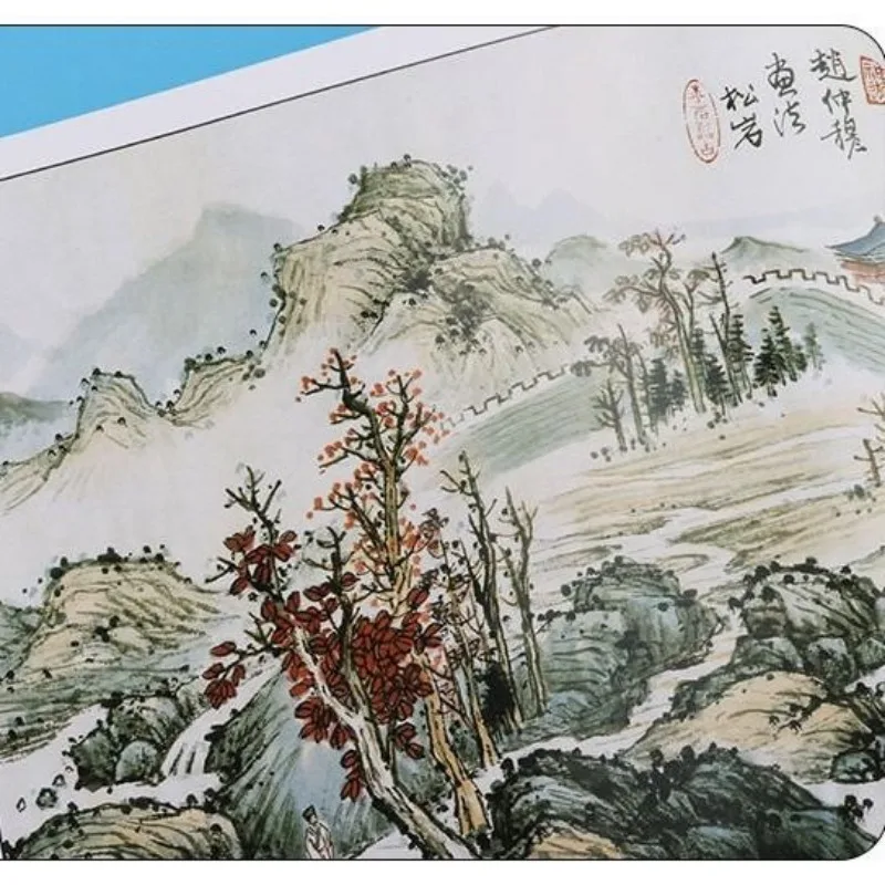 Pintura de paisaje de 36 maestros antiguos, Tang, Song, Yuan, dinastía Ming y Qing, diagrama de técnica de pintura de paisaje