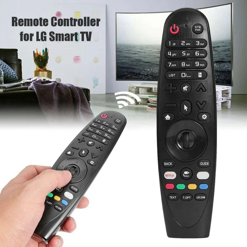 รีโมทคอนโทรลทดแทน AN-MR18BA AM-HR18BA AN-MR19 AN-MR600 AN-MR650 สำหรับทีวี LG AEU Magic Smart TV รุ่น UK6200PLA UK6300PLB UK6400