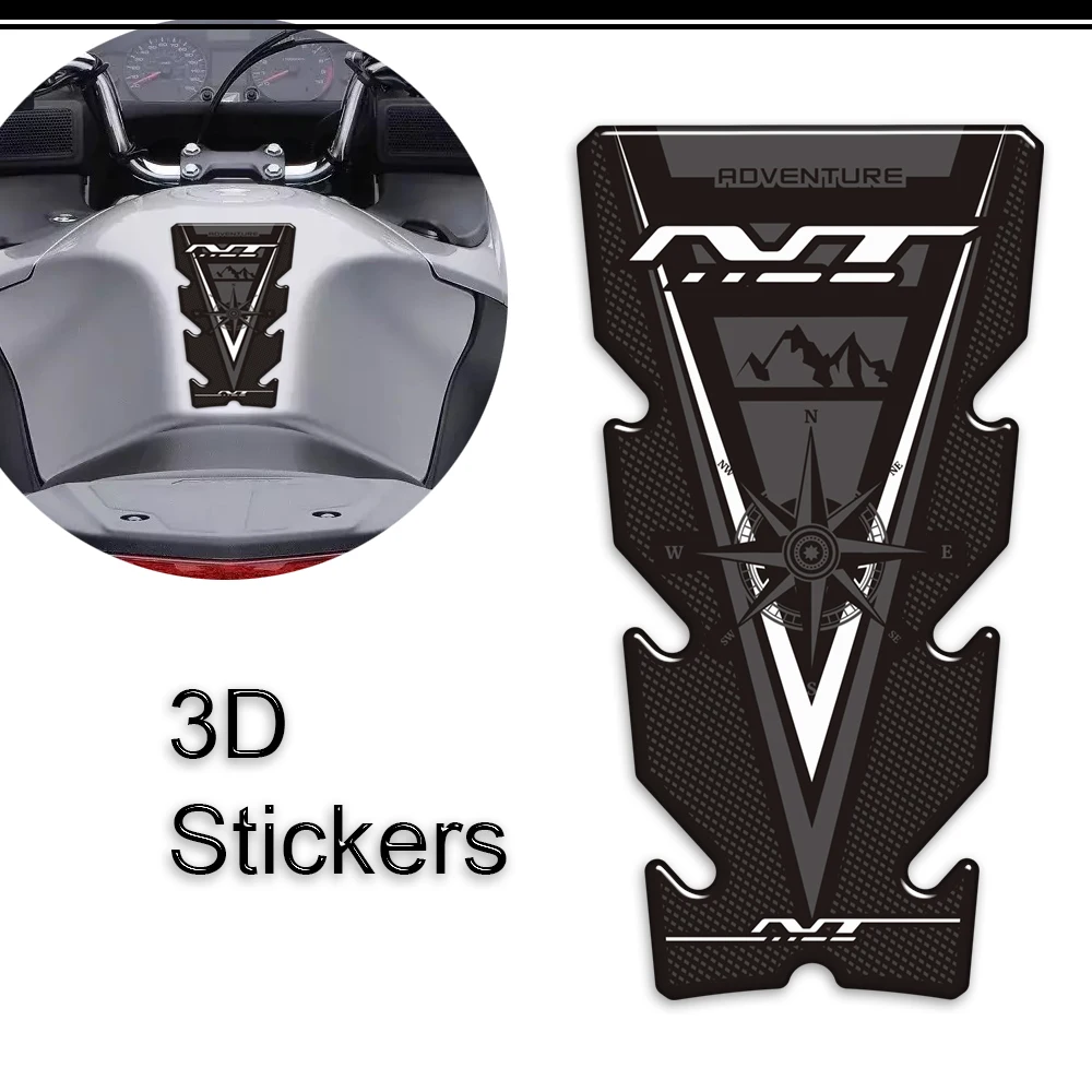 For Honda NT 650 700V 1000 1100 NT650 NT1100 Motorcycle Adventure Stickers Decals Protector Tank Pad Gas Fuel Oil Kit Knee