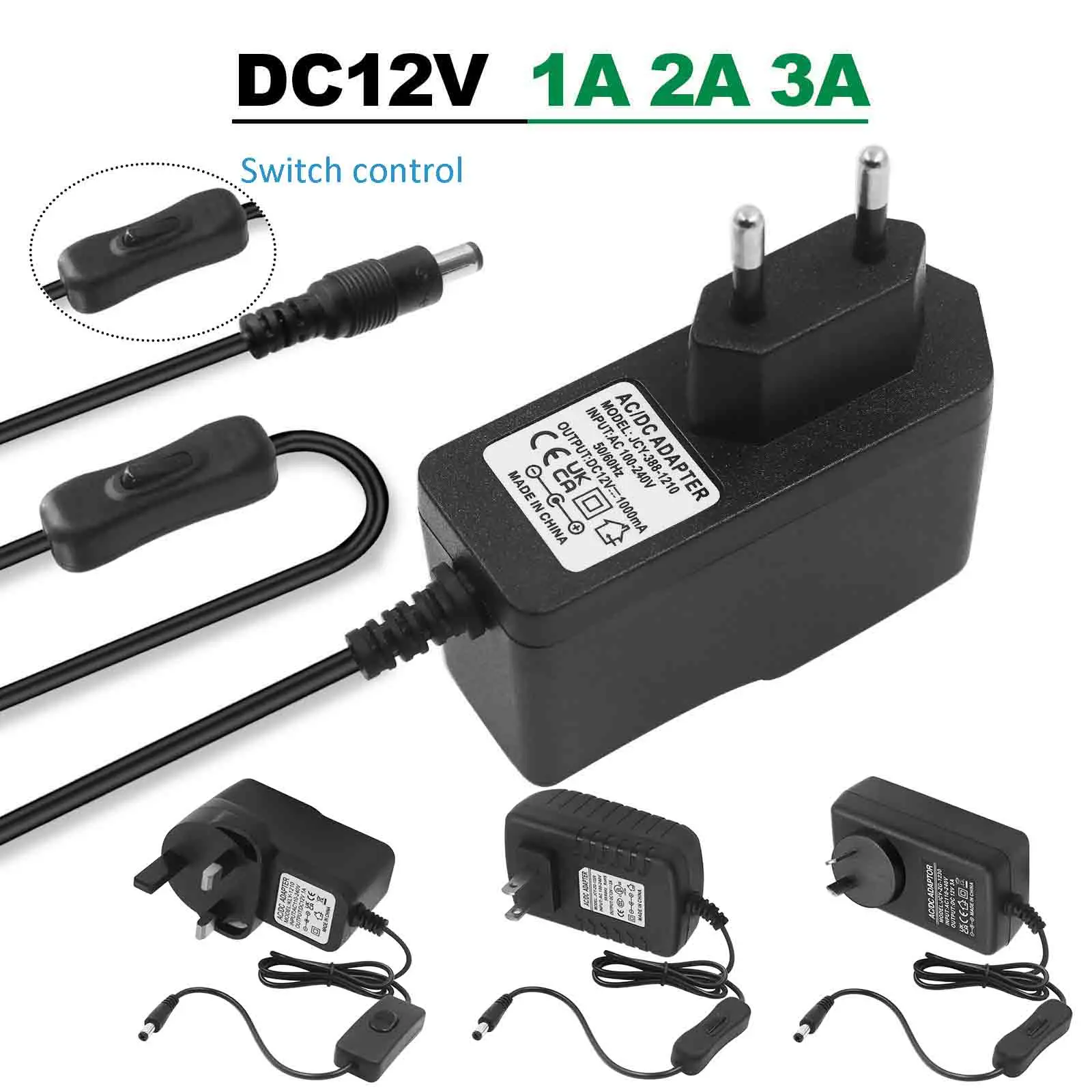 Alimentatore 12V 3A 36W – Adattatore Di Corrente Universale Per Strisce LED E Dispositivi Elettronici (Connettore 5.5x2.5mm) - 2