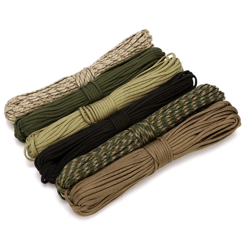 Corde de Parachute de Survie pour Camping, Escalade, Randonnée, Corde à Queue, 7/9