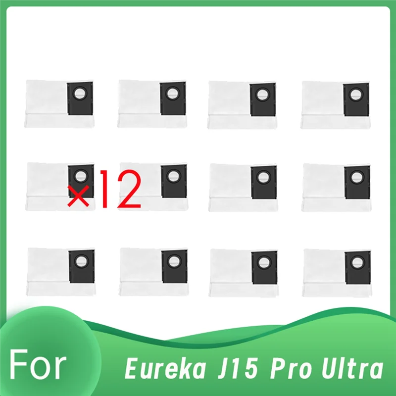 12 Pcs Dust Bags Foreureka J15 Pro Ultra Sweeper Accessories Dust Bags Built Tolast Andwork Well Enhanced Cleaning Efficiency-Y4