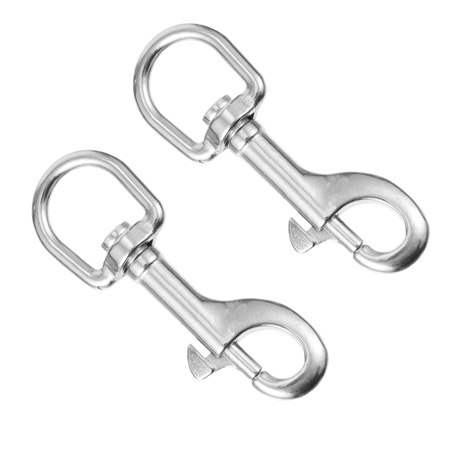 

2pcs Stainless Clip Swivel Snap For Pet Diving Hook Dog Leash Clip Leash Keychain Diving Bolt Snap Trigger Hook